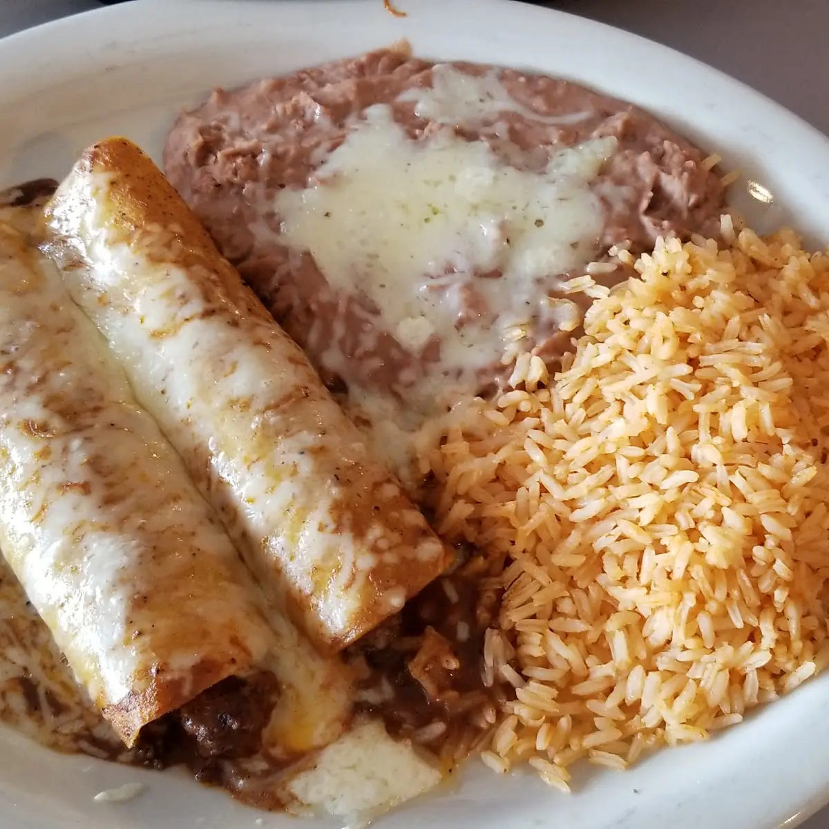 Enchilada Rice and Beans and Cheese