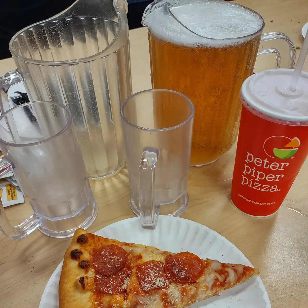 Pepperoni Pizza & Dos Equis Lager Pitcher