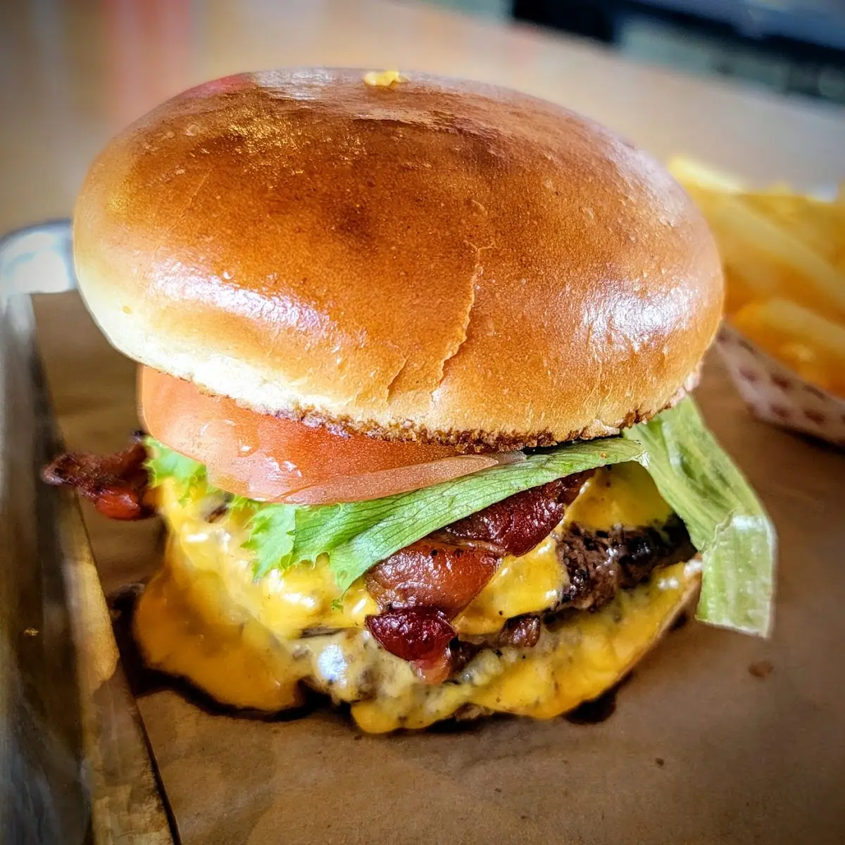 302 Burger Double Cheeseburger with Bacon