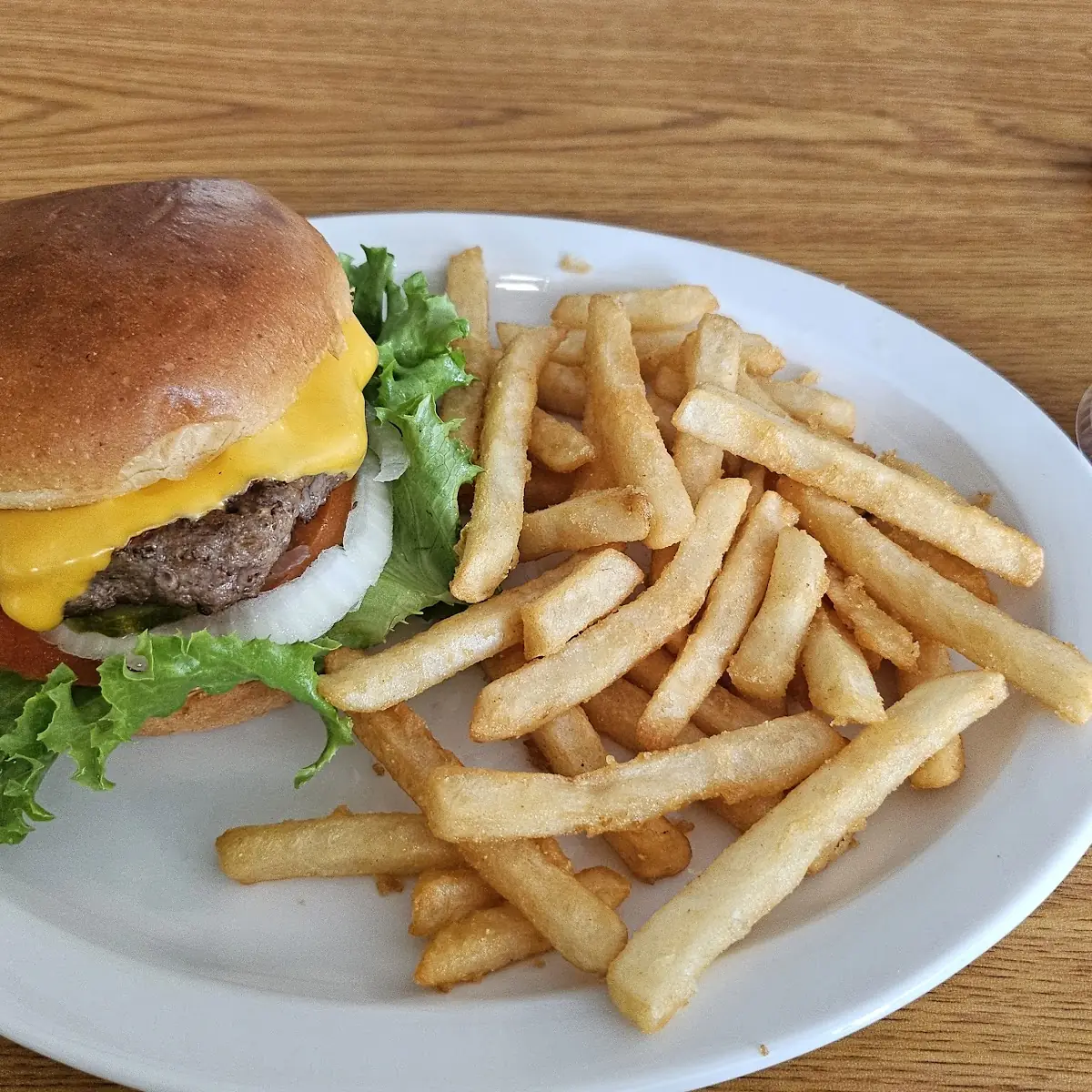 Jr Cheeseburger with Fries