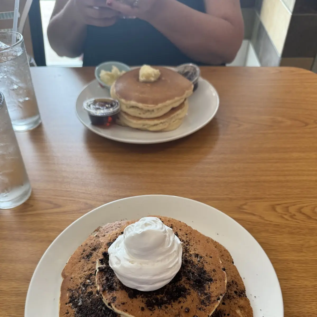 Two Chocolate Chip Pancakes