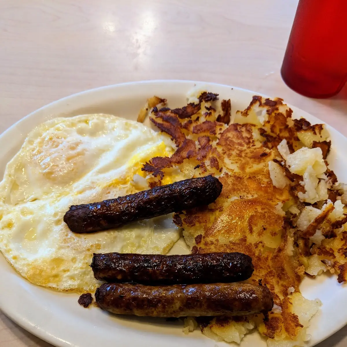 2 Eggs Sausage Hash Browns Everything Well Done