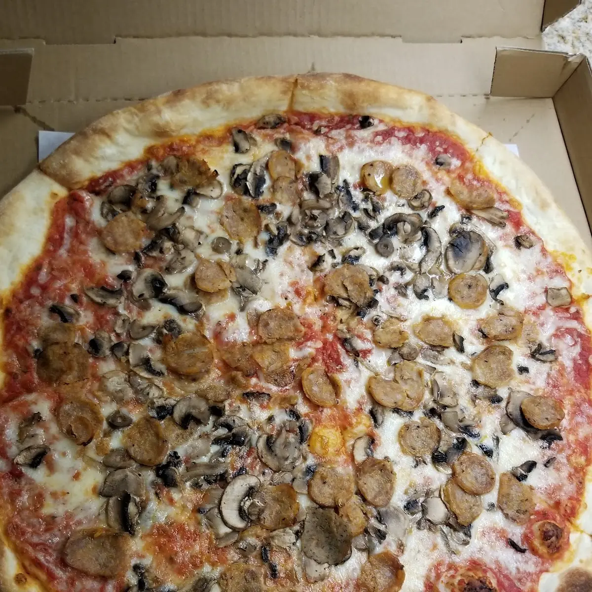 Sausage and Mushroom Pizza