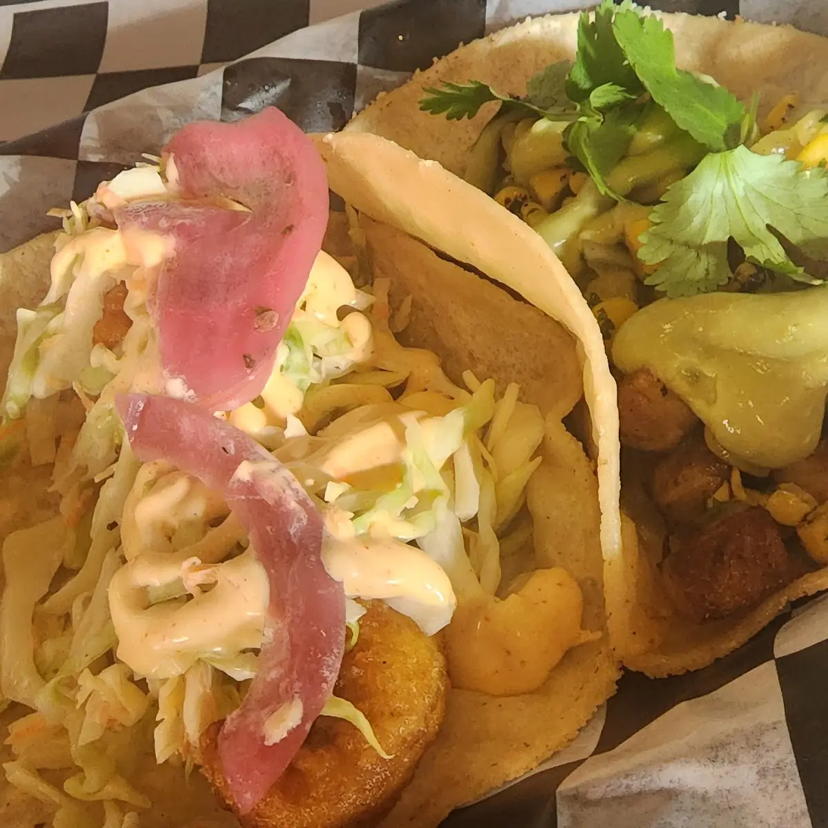 El Pastor and Fried Fish Tacos