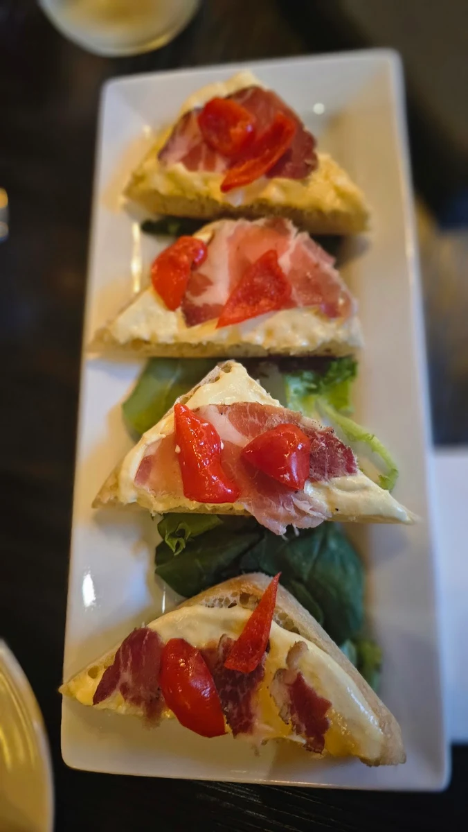Devil Egg Spread on Ciabatta