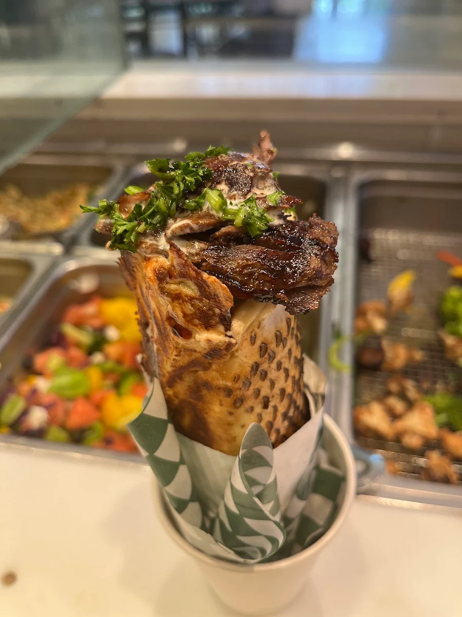 Beef Shawarma Wrap, BASHA Metrotown