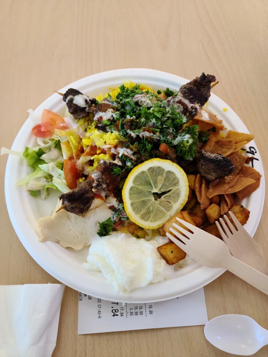 Mixed Shawarma Plate, BASHA Metrotown