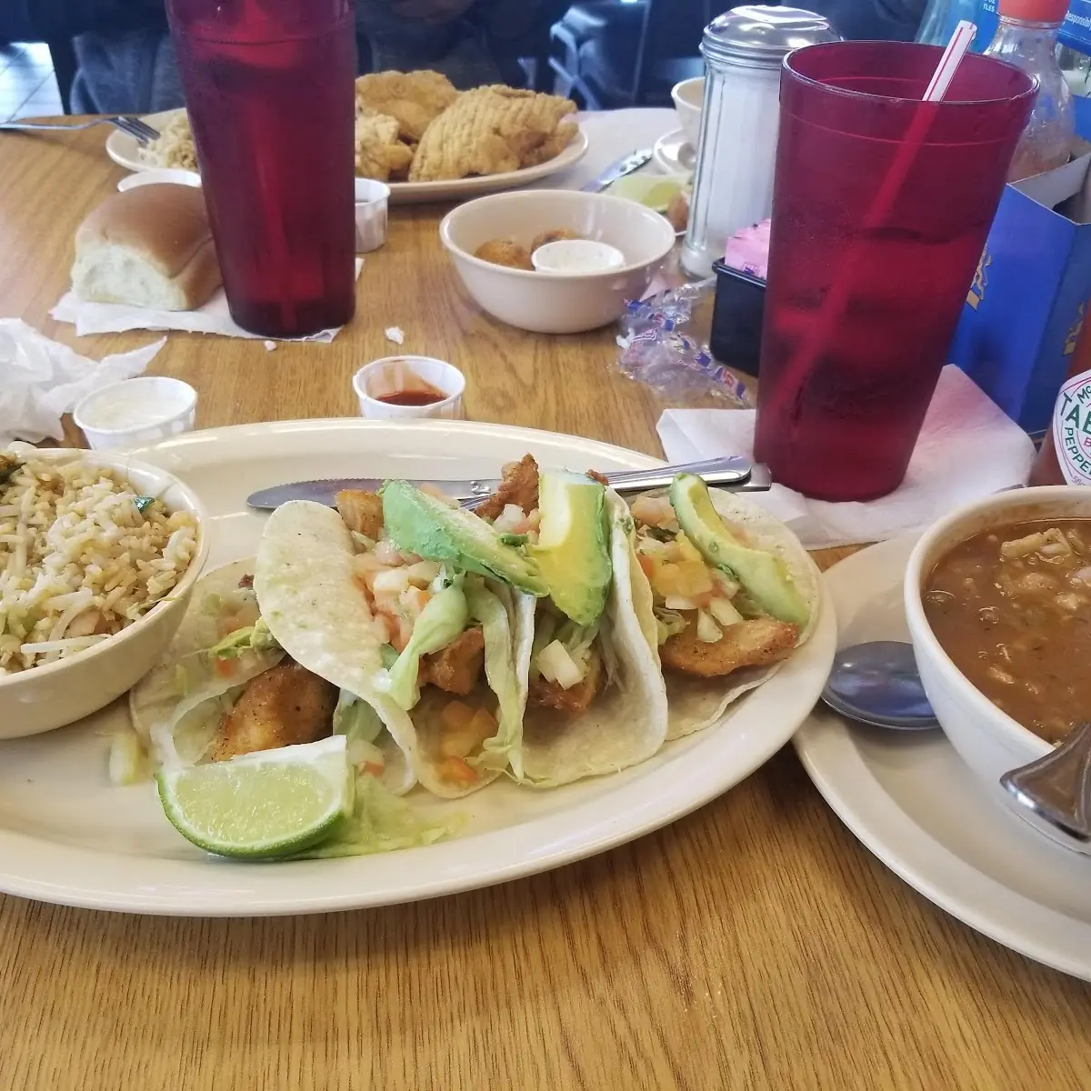 Combo Tostada Fish Ceviche and Shrimp