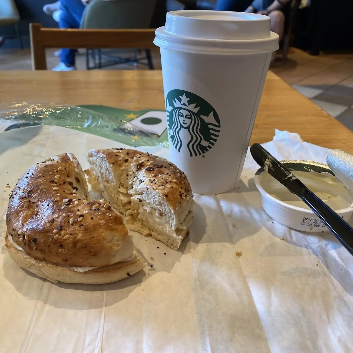 Everything Bagel with Cream Cheese