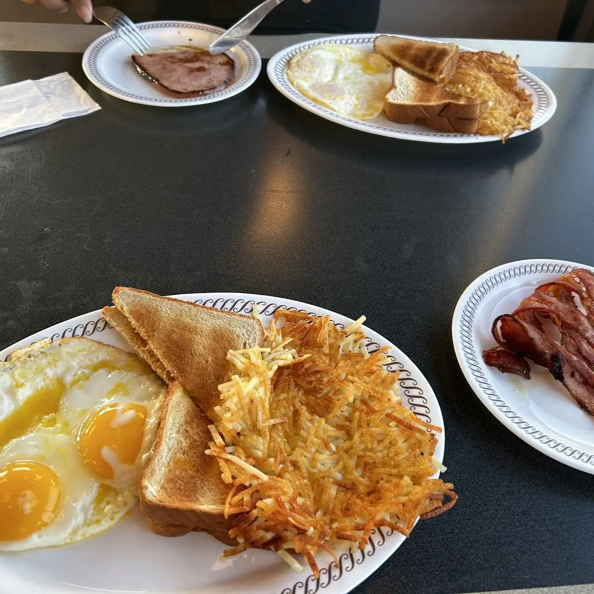 Bacon Eggs and Hash Browns