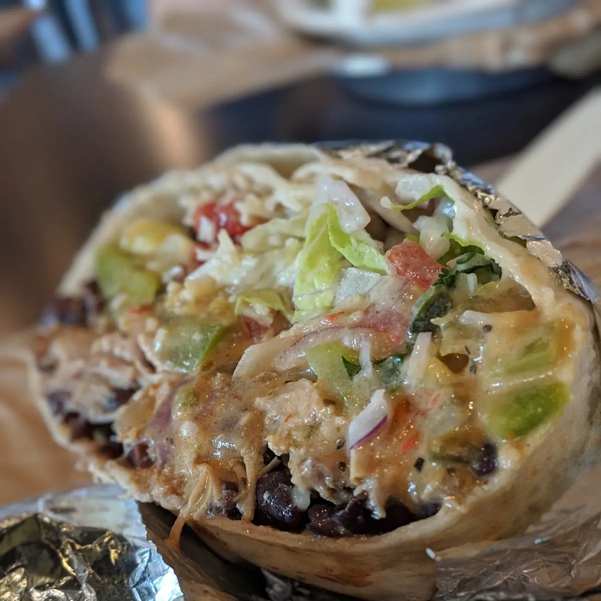 Grilled Adobo Chicken Burrito