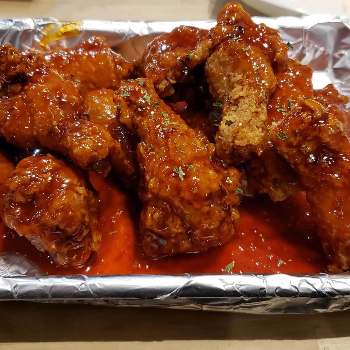 Glazed Korean Fried Chicken Wings