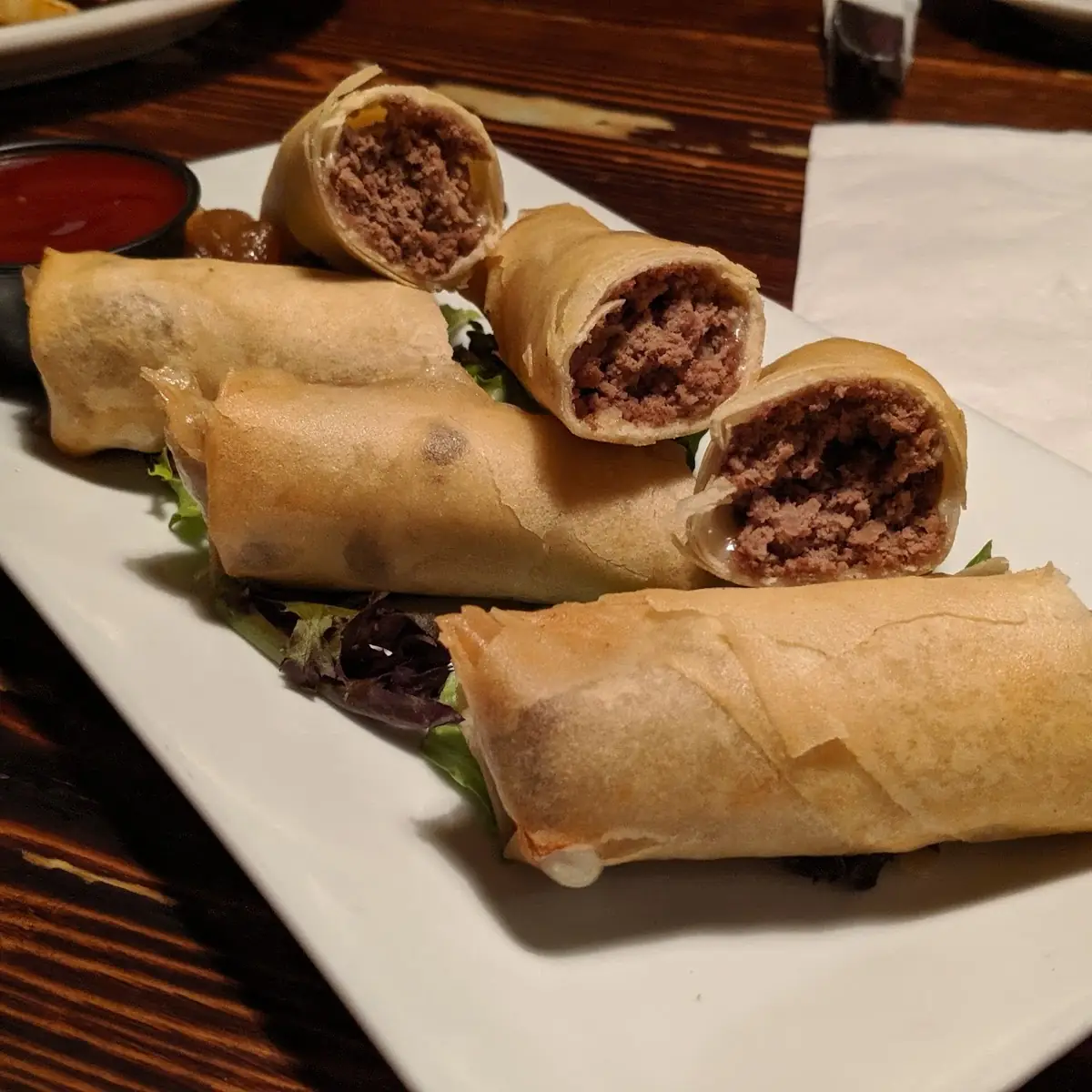 Cheesesteak Spring Rolls
