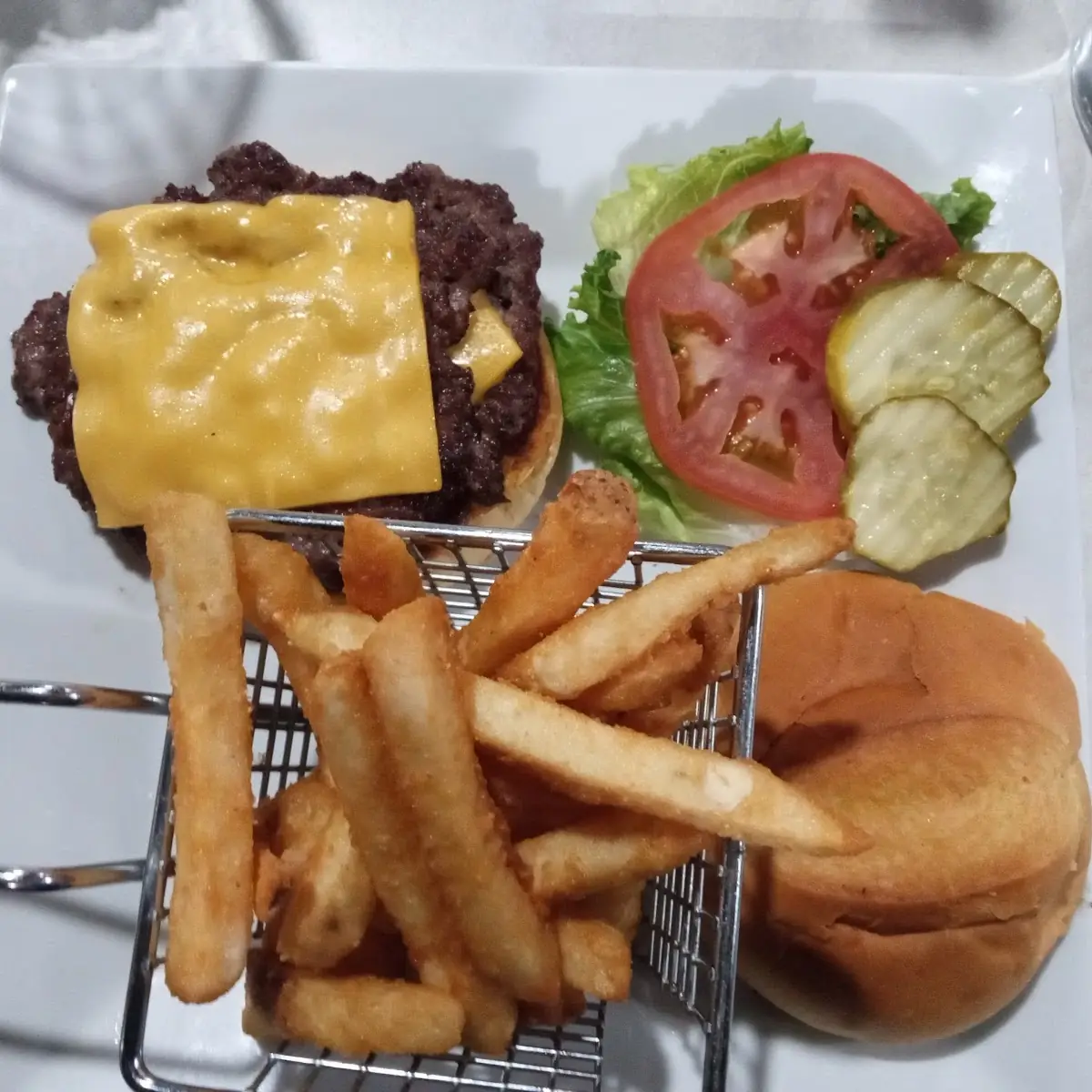 Burger and Fries