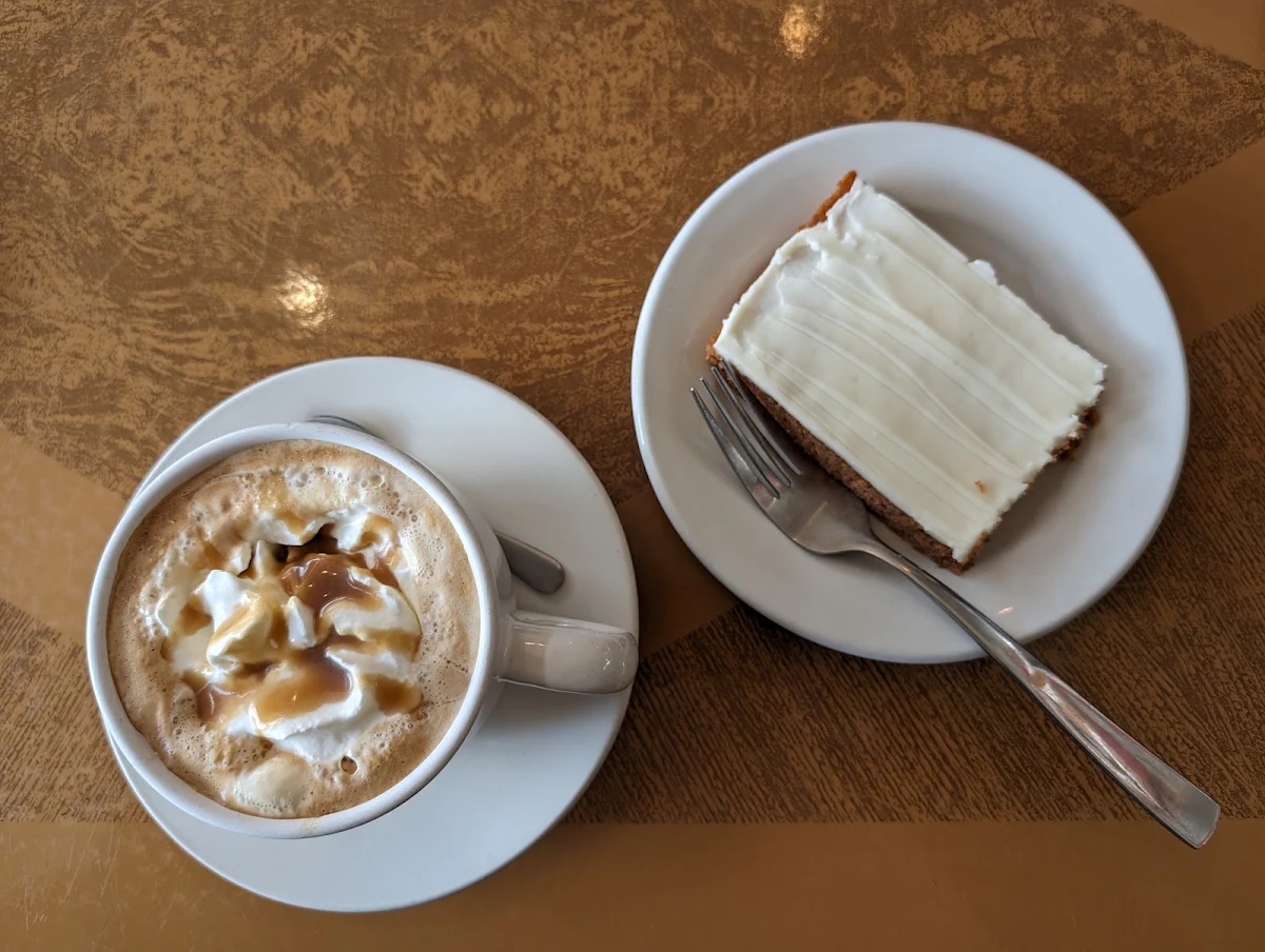Carmel Macchiato and Carrot Cake Slice