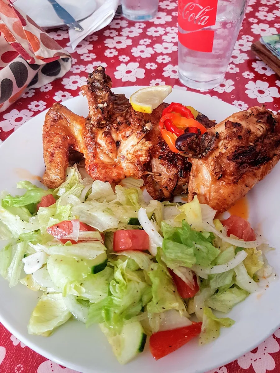 Half Chicken with Salads