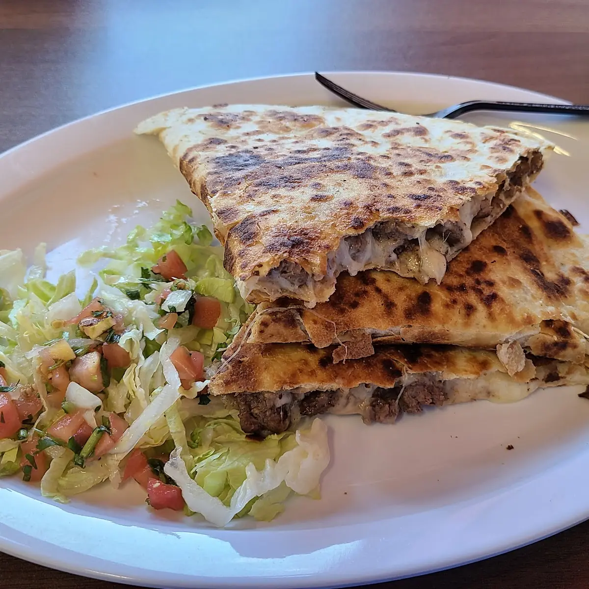 Carne Esada Slow Grilled Steak Quesadilla