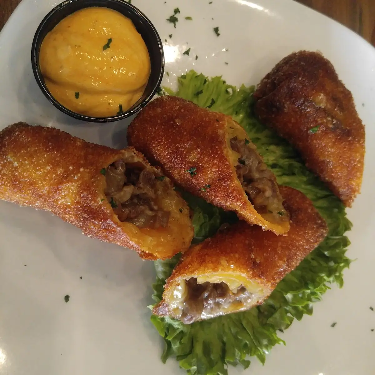 Philly Cheesesteak Egg Rolls