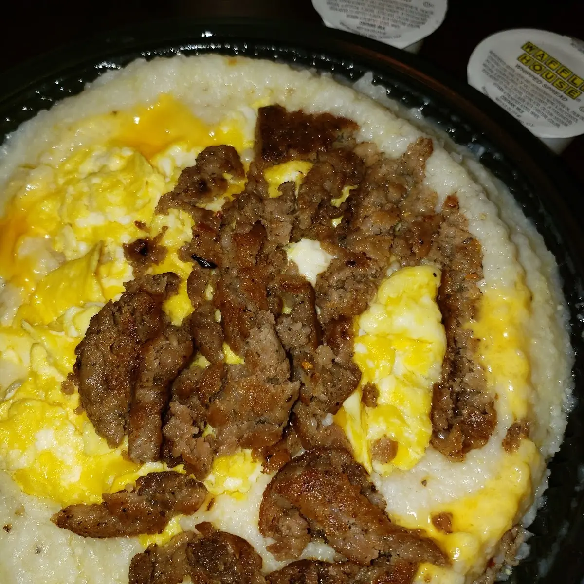Sausage Eggs Cheese Grits