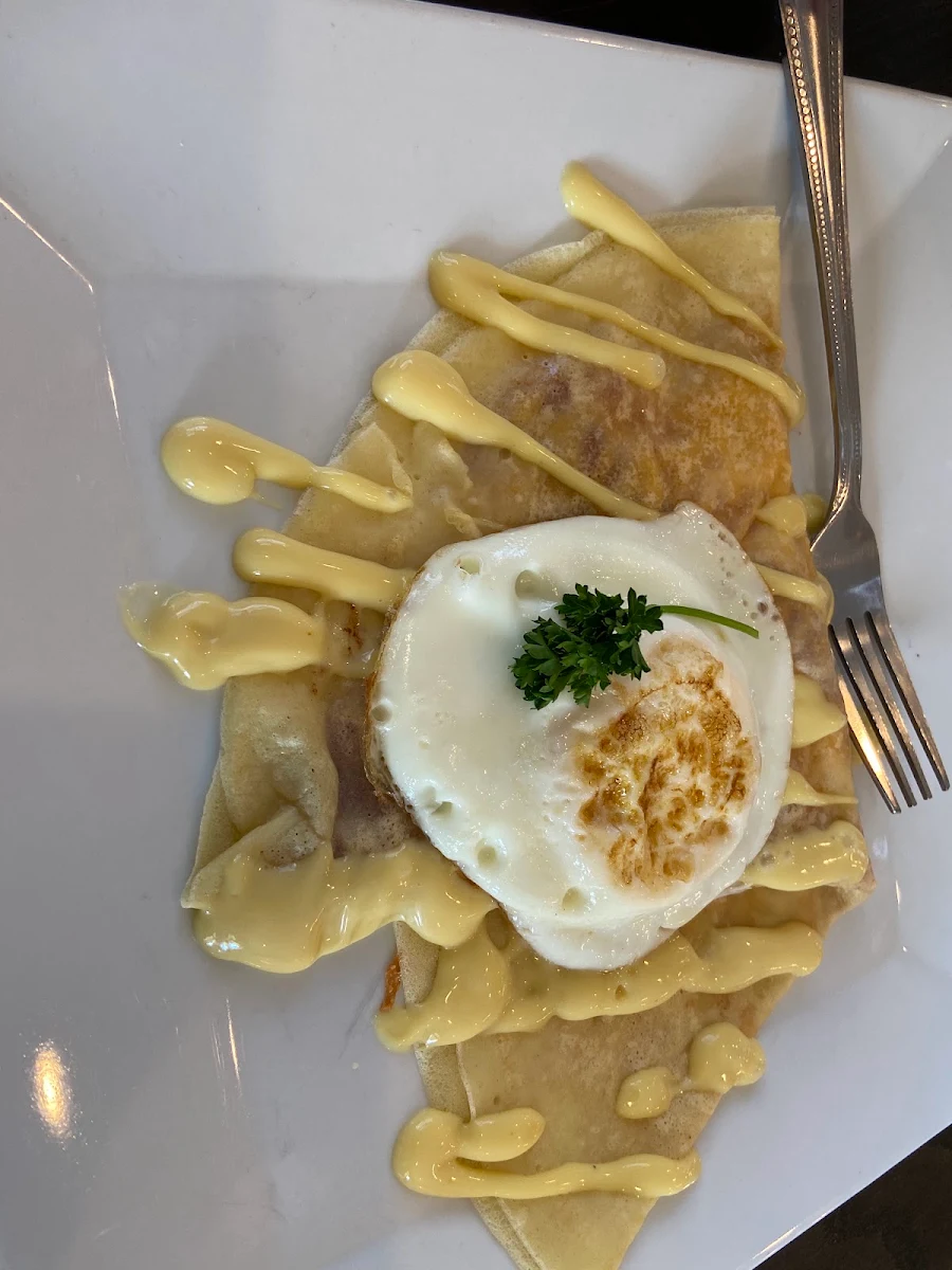 Bacon Egg and Cheese Crepe
