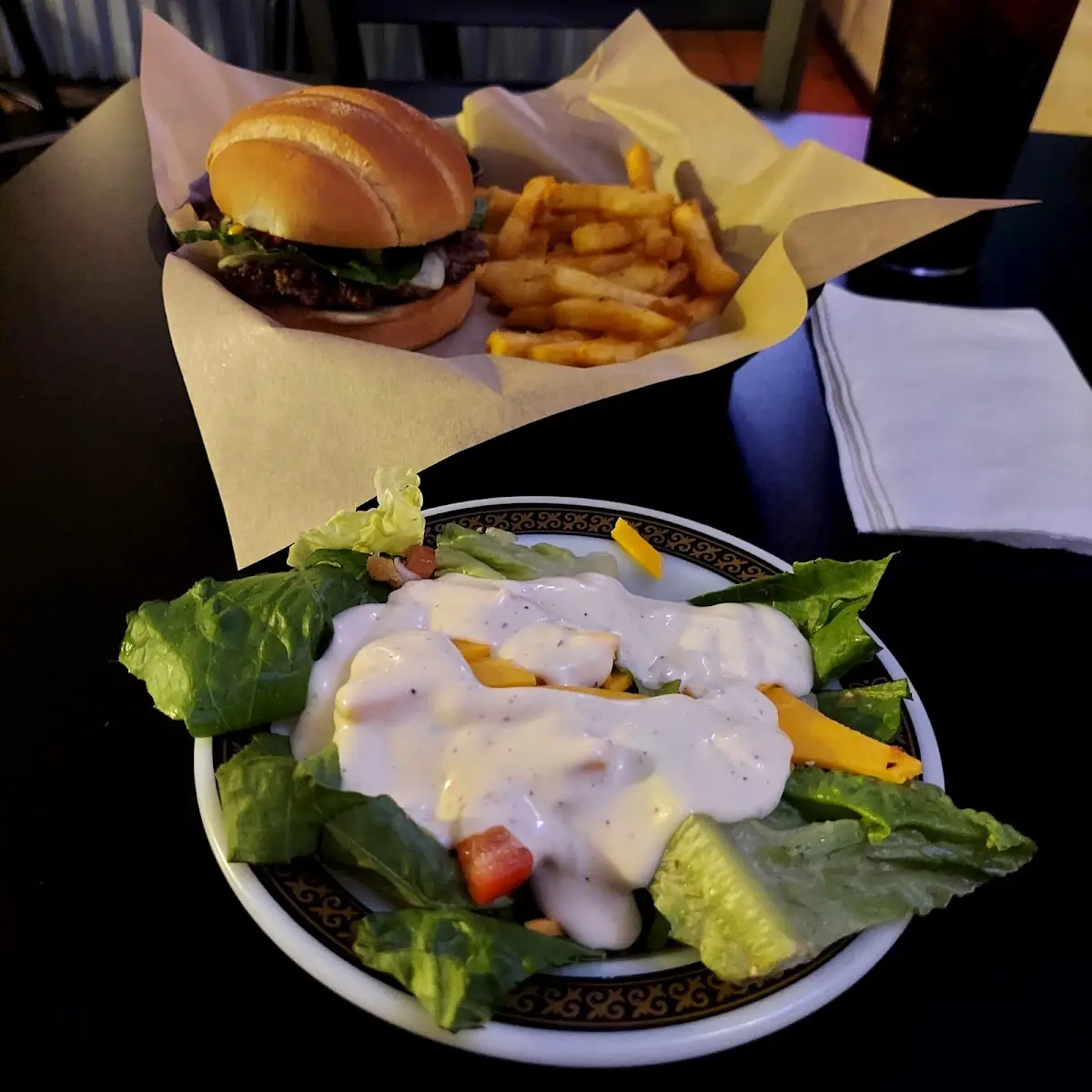 Build a Burger and Side Salad
