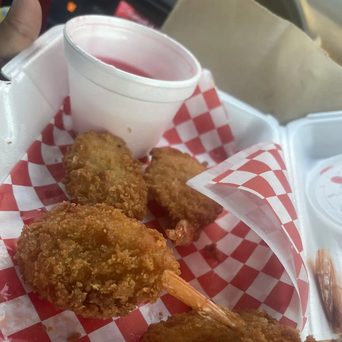 Six Jumbo Fried Shrimp