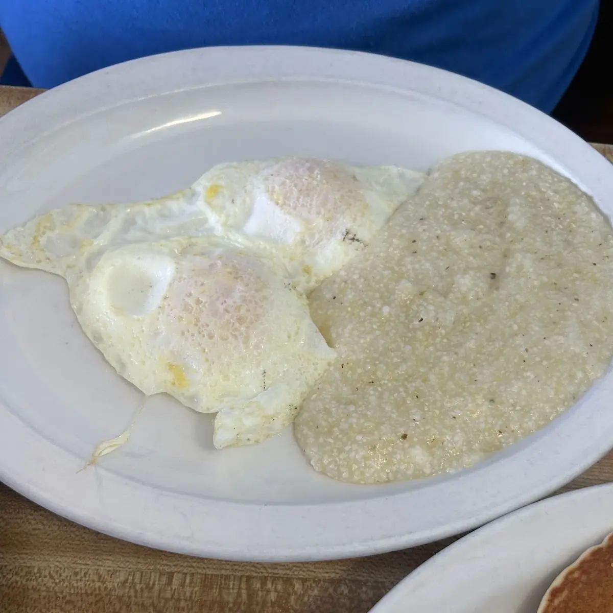 Hamburger Steak and Eggs and a Short Stack