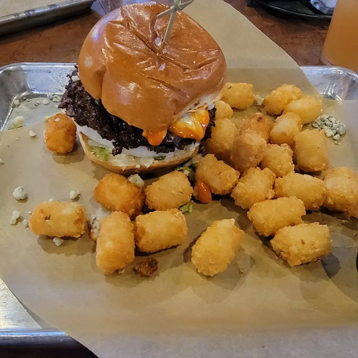 Cheese Curd Bacon Burger
