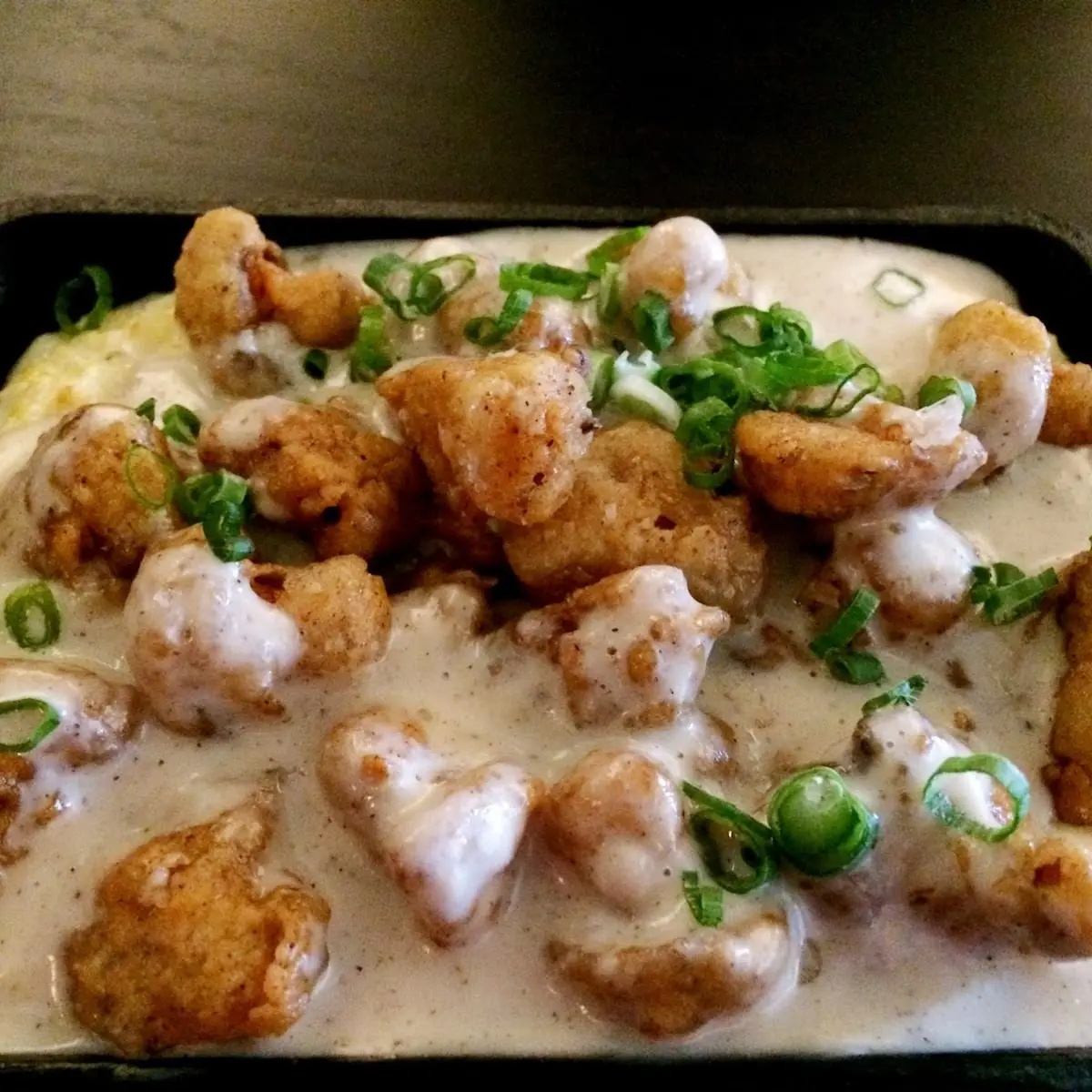Smoked Bacon Queso Tots