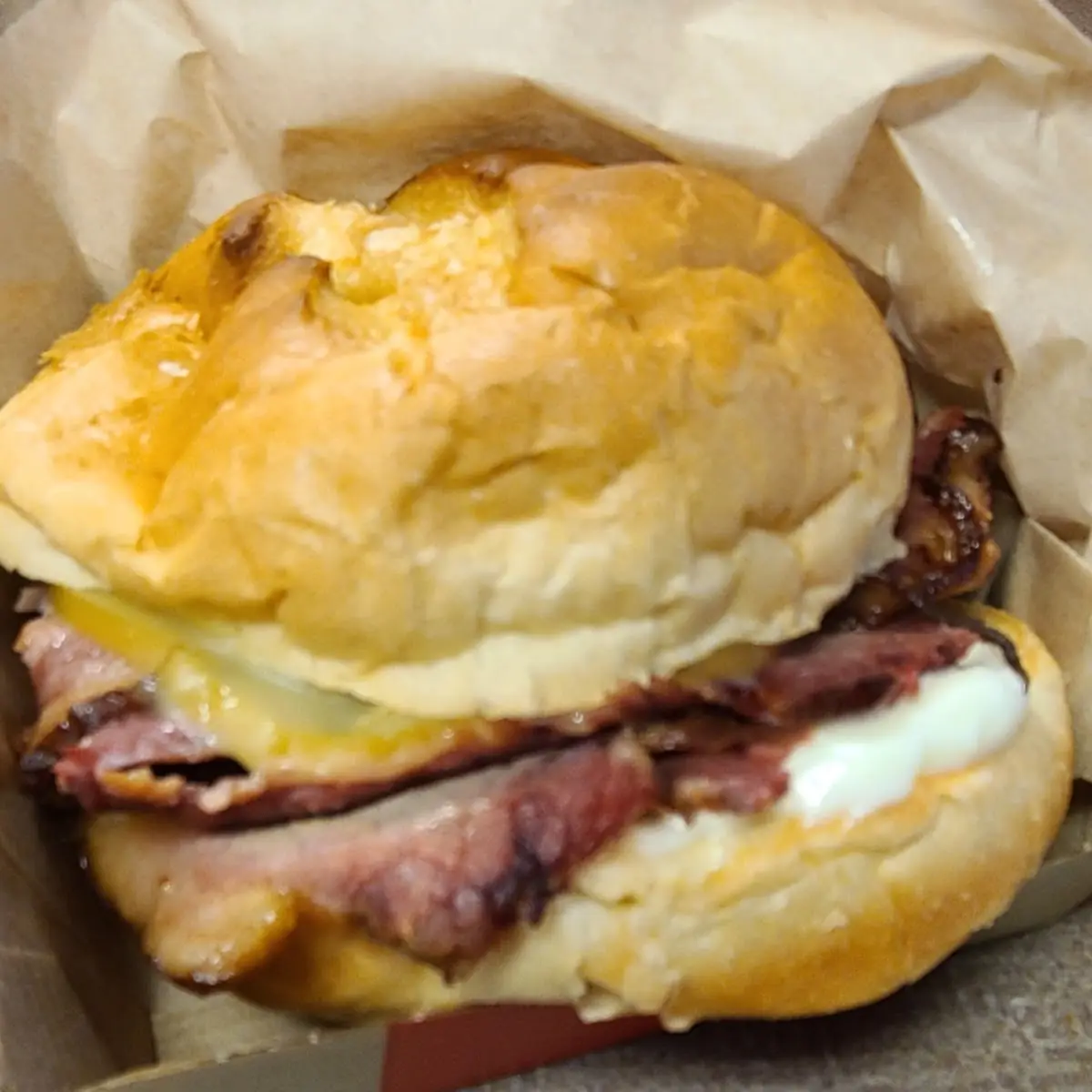 Quarter Pound Chopped Brisket Sandwich