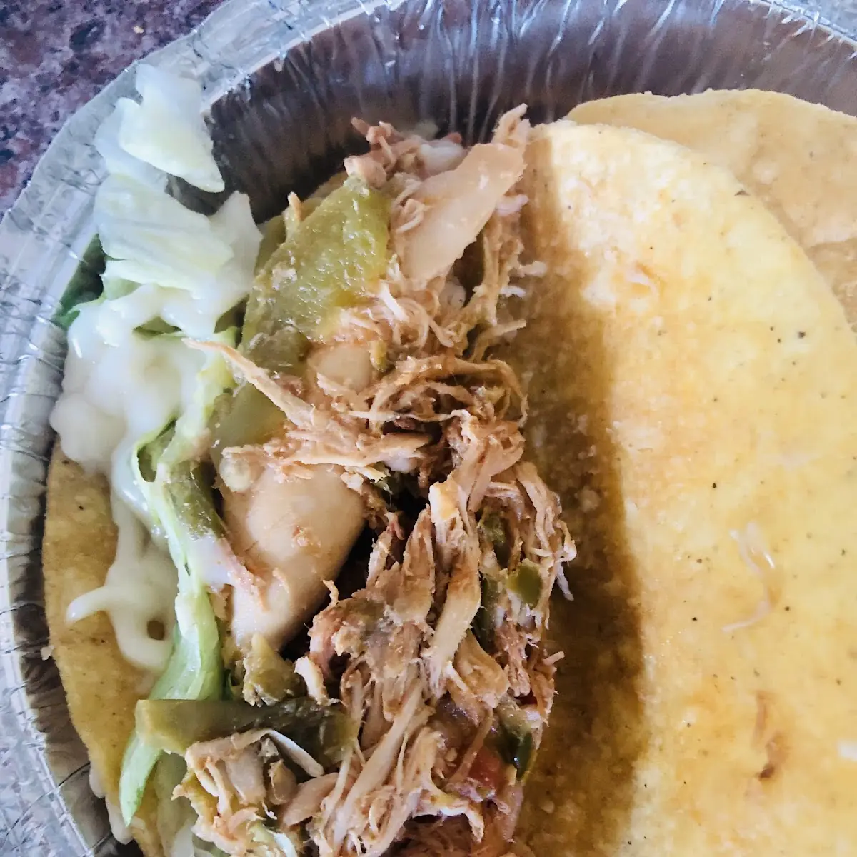 Shredded Chicken Taco