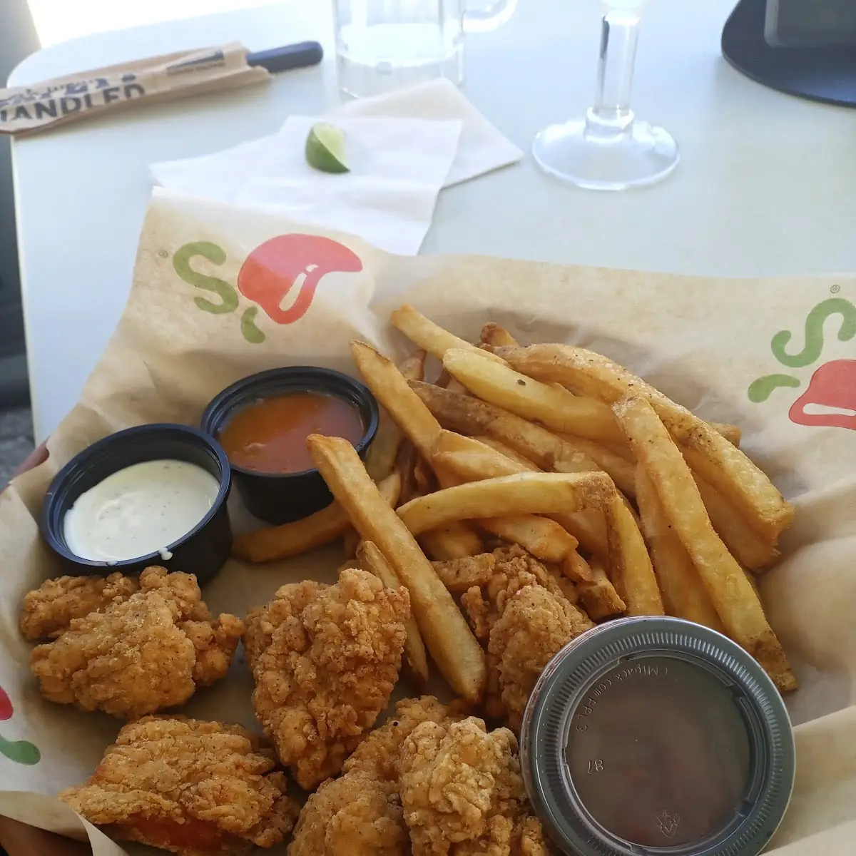 Chicken Strips with Fries