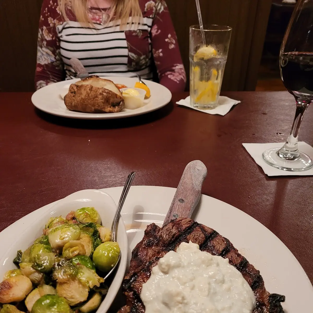 Blue Cheese Steak & Brussels Sprouts
