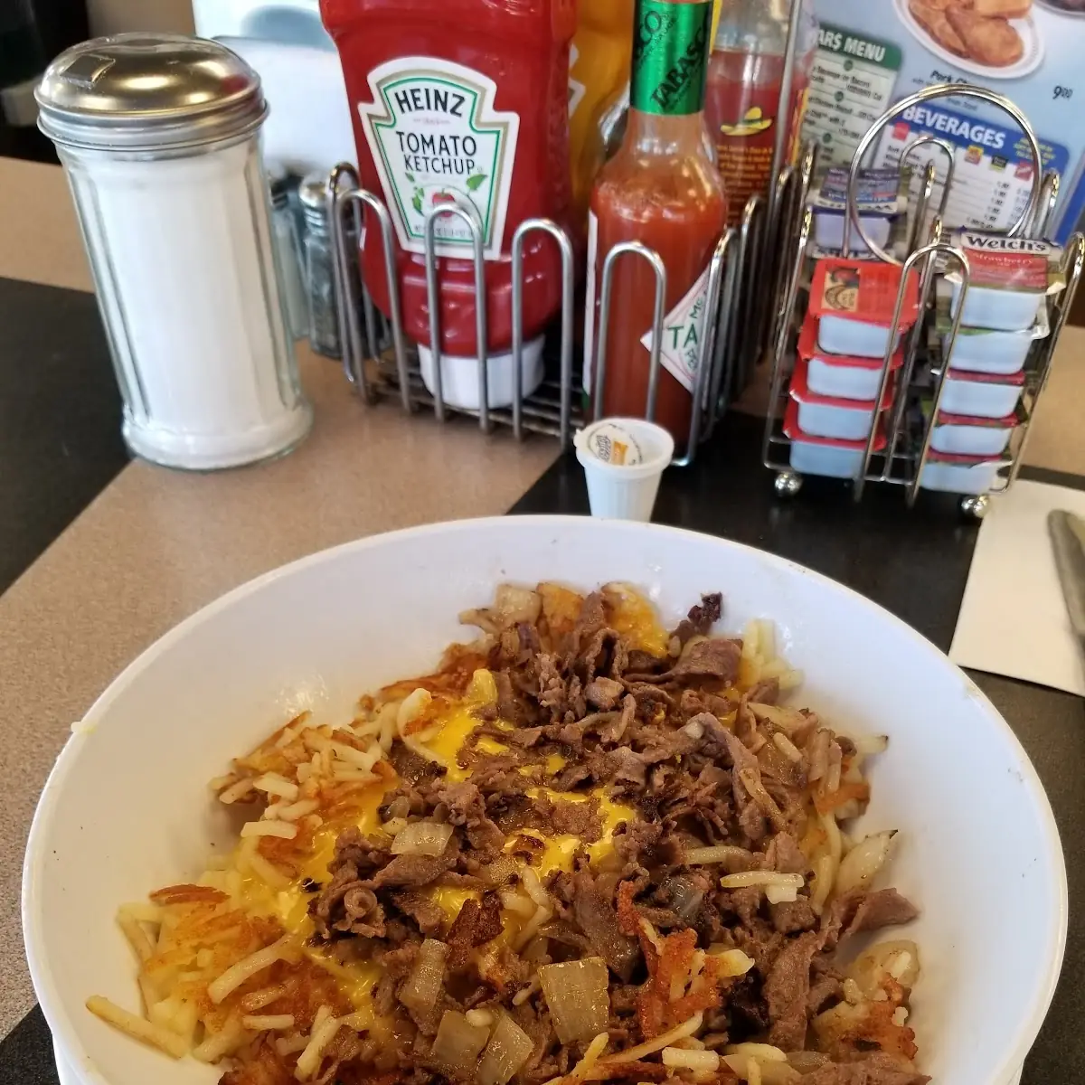 Cheesesteak Hashbrown Bowl