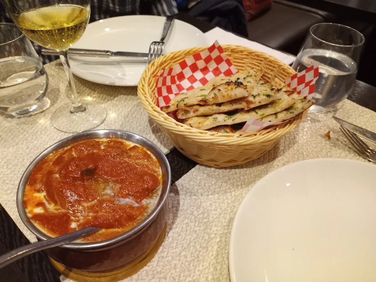 Butter Lamb & Garlic Naan, Marigold Indian Bistro