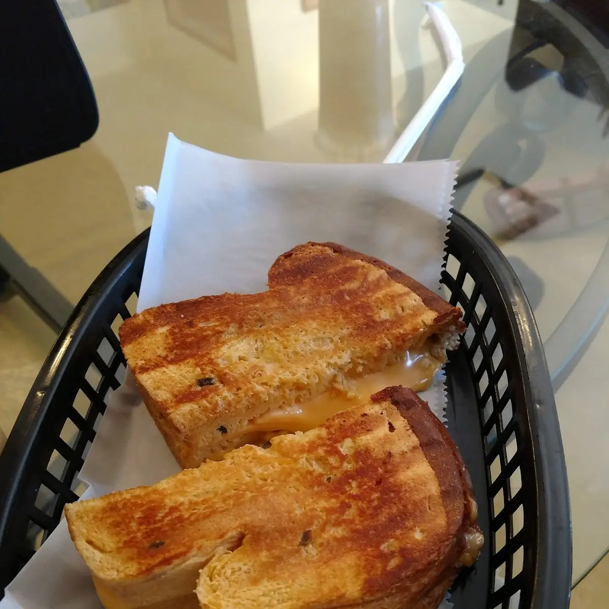 Sanity Grilled Cheese on Jalapeno Bread