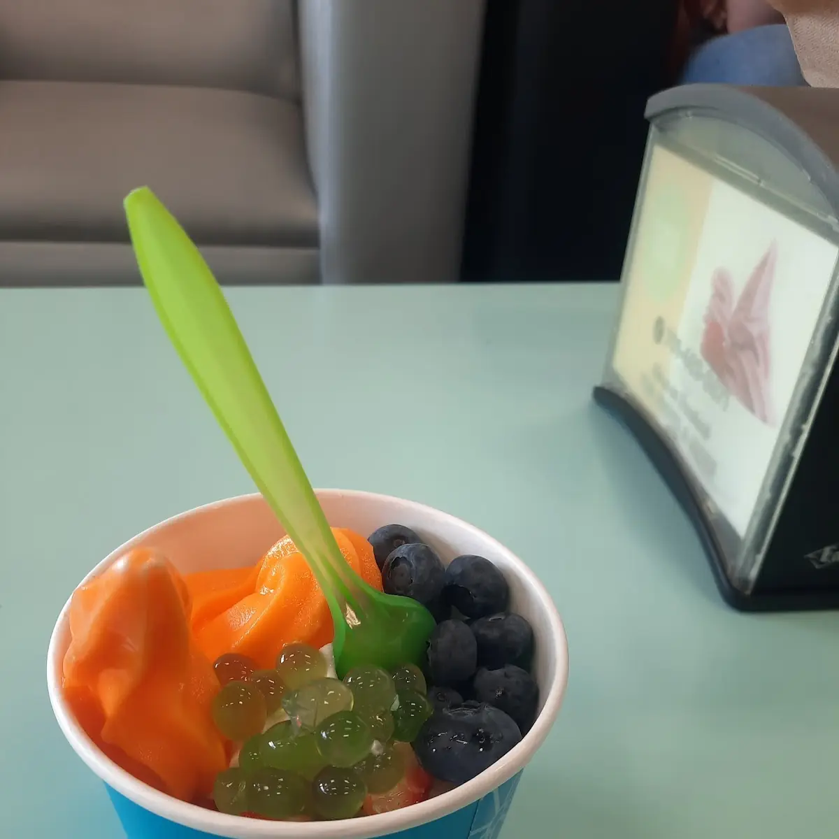 Orange Sorbet with Fruit