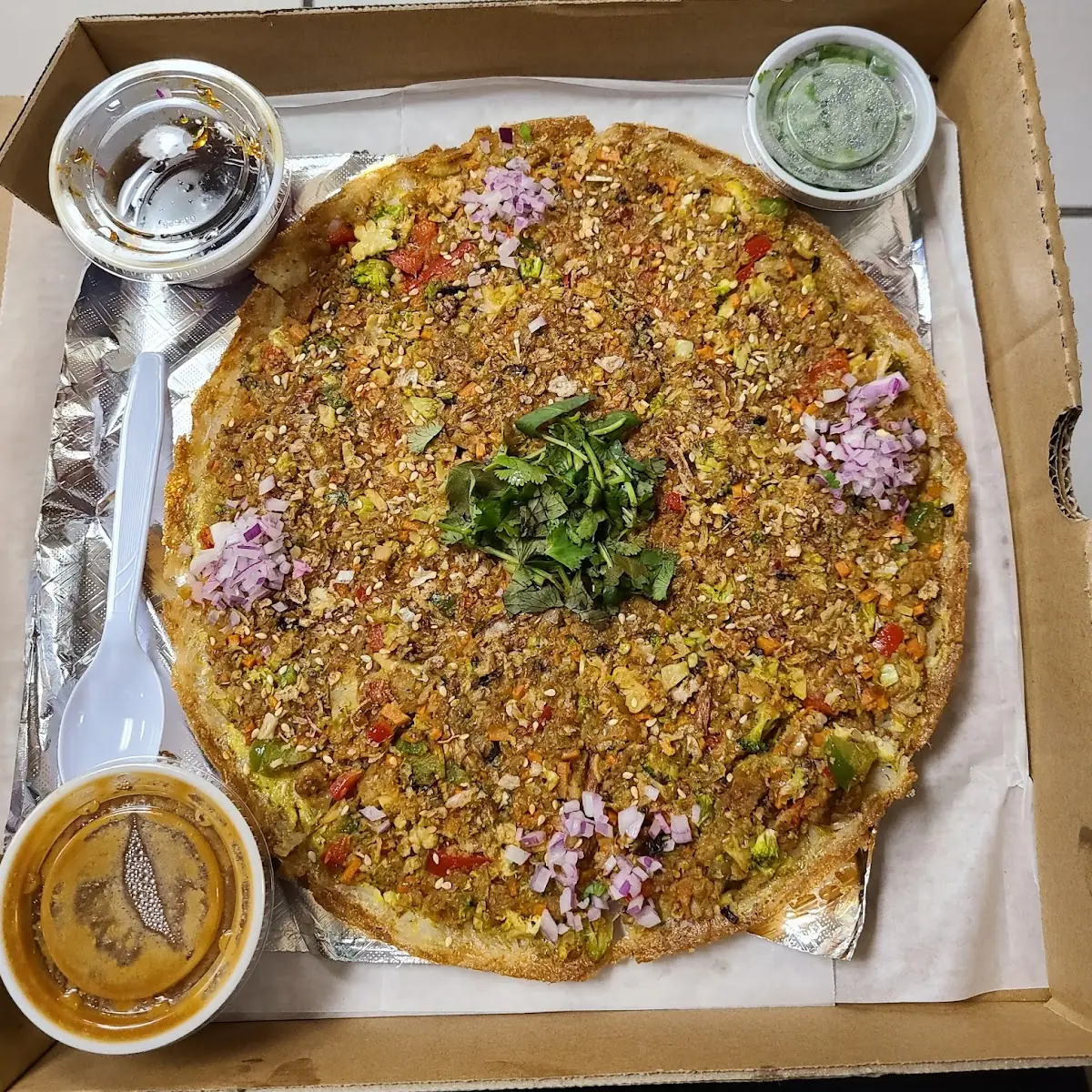 Rice Noodle Pizza