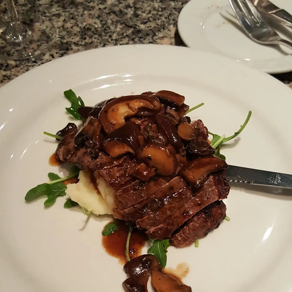 Prime Cut Flat Iron Steak Red Wine Sauce