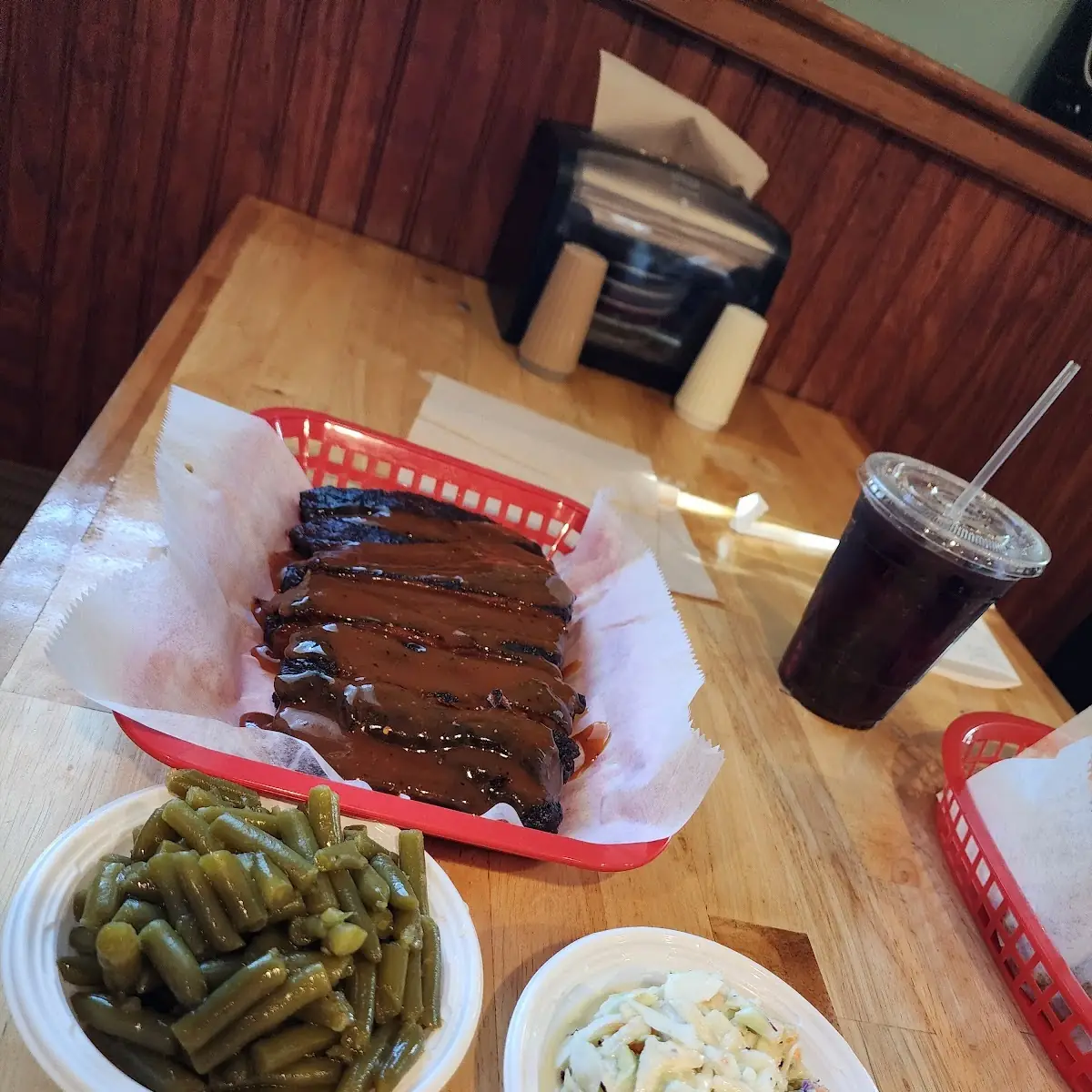 Ribs Green Beans & Coleslaw