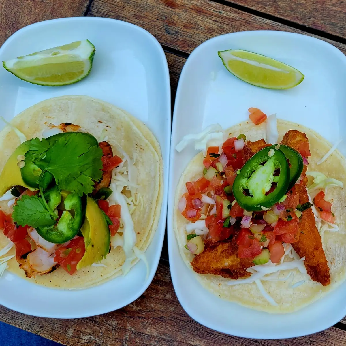 Assorted Fish and Shrimp Tacos