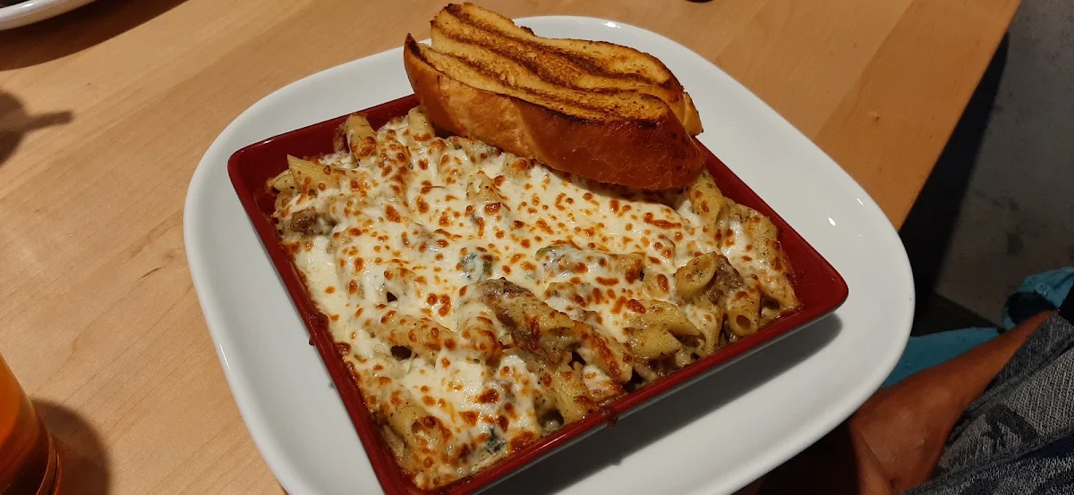 Mushroom and Spinach Bake, Boston Pizza