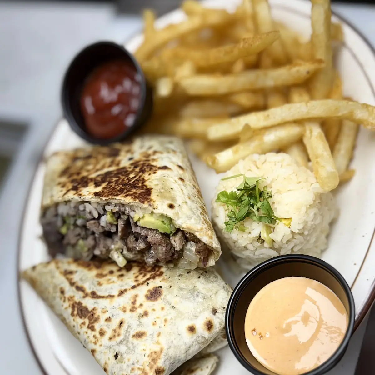 El Chingado Burrito (Steak, Carnitas, Al Pastor or Birria)