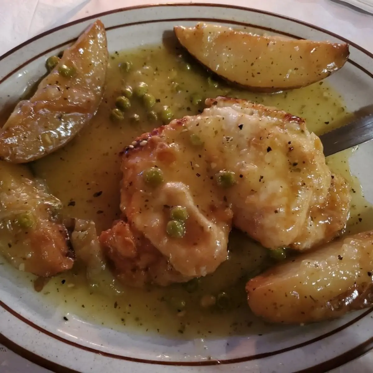 Chicken Breast Vesuvio
