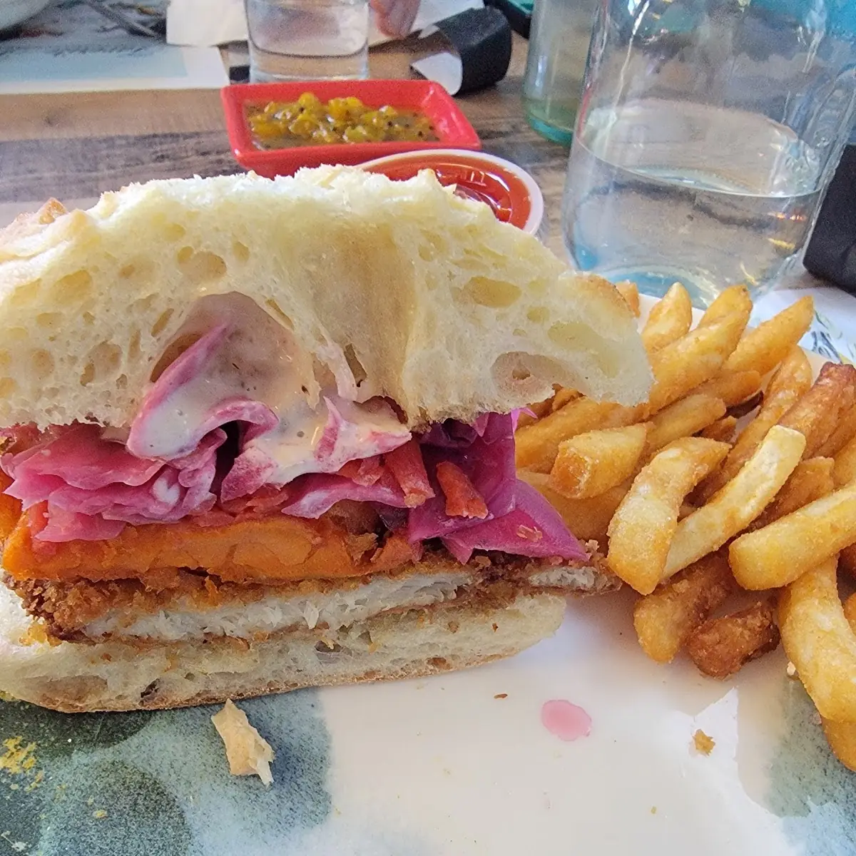 Coconut Crusted Tilapia Sandwich