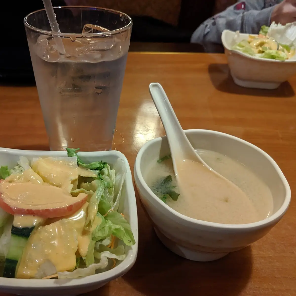 Salad and Miso Soup