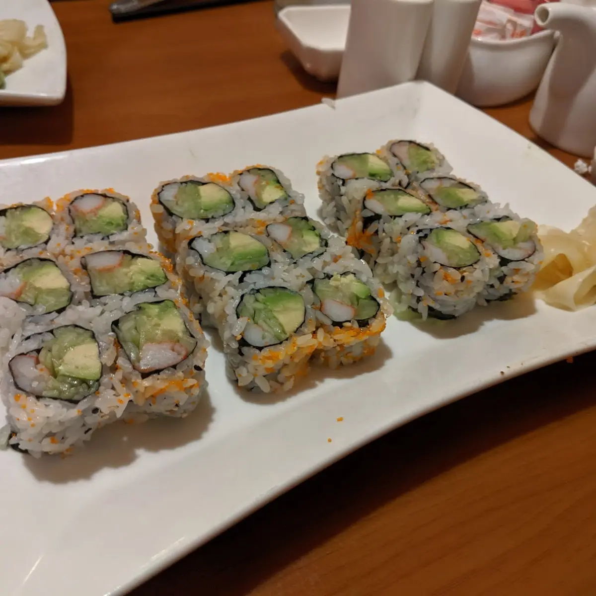 Spicy Tuna and California Rolls