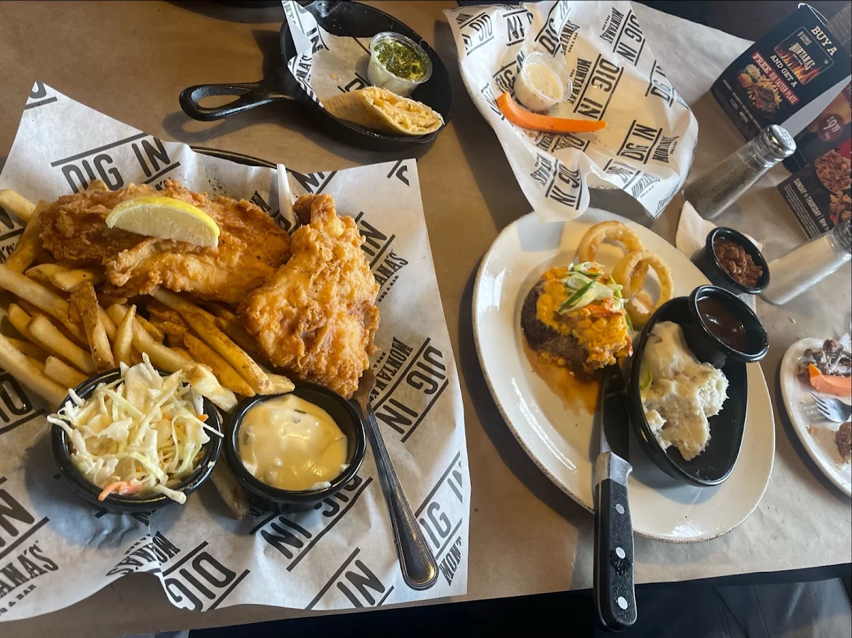 Beer - Battered Fish & Chips, Montana’s BBQ & Bar