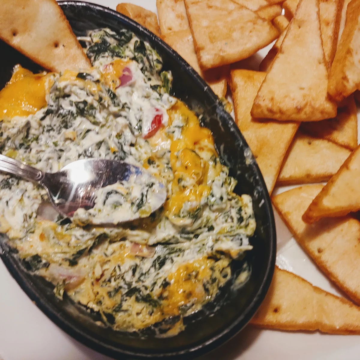 Four-Cheese Spinach Dip, Montana’s BBQ & Bar