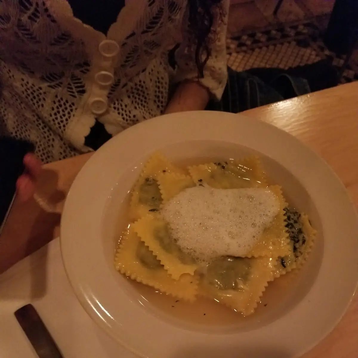 Homemade Ravioli with Chicken Broth